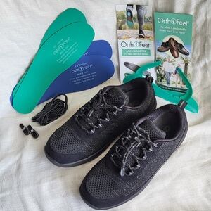 Orthofeet, Mens Lava No - Tie with Insoles And Arch Boosters Medium (D) Width